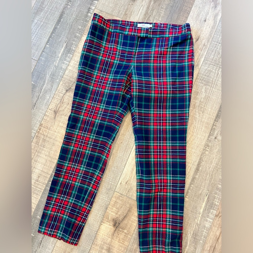 Vineyard Vines tartan plaid ankle pants
